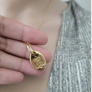 Celine Gold Pendant Necklace